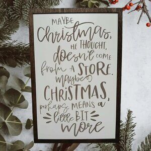 ($25) Christmas Is So Much More Grinch Sign